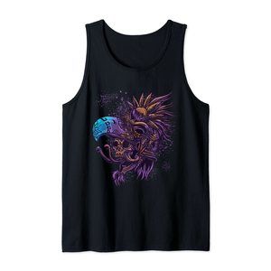 Aztec Skull Cool Death's Head Skeleton Inca Maya Gift Idea Tank Top